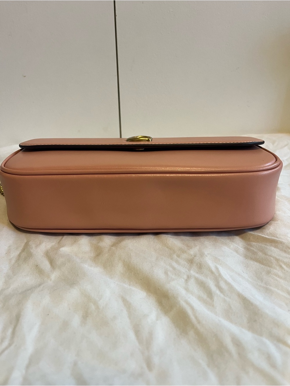 Coach Brook Flap Chain Bag 
Peach/Brass - Picture 7 of 12